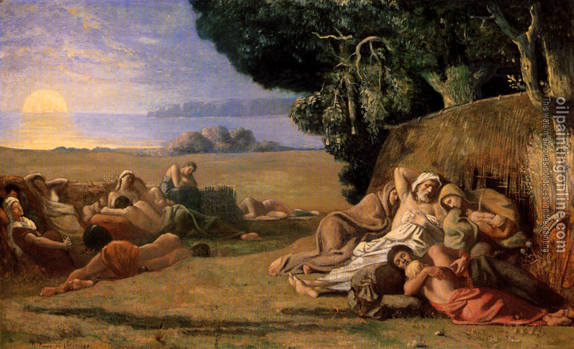 Pierre-Cecile Puvis de Chavannes - Le Sommeil